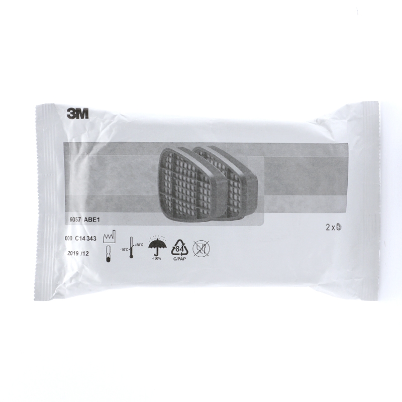 3M6057防護(hù)有機(jī)/無機(jī)/酸性氣體濾毒盒圖片4