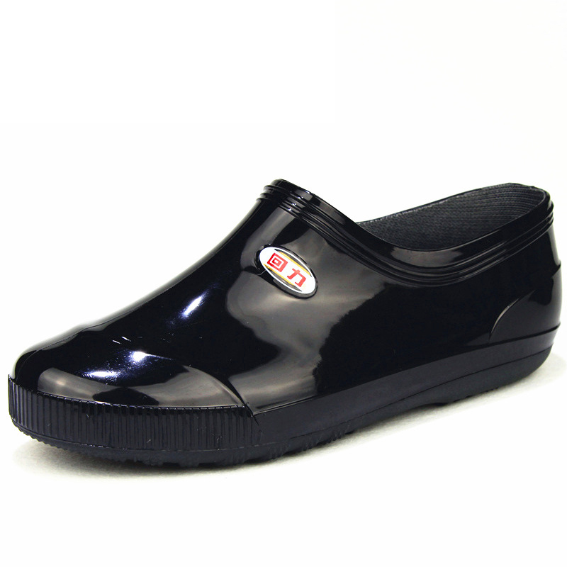 回力329黑色低幫防水防滑PVC雨鞋圖片1 回力329黑色低幫防水防滑PVC雨鞋圖片1