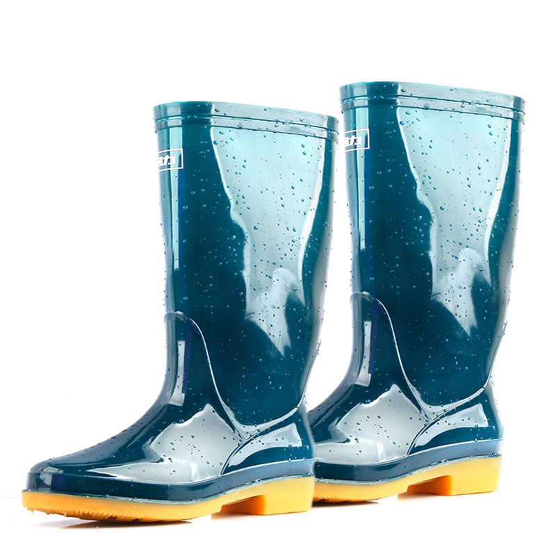 回力813墨綠色PVC中筒雨靴圖片5