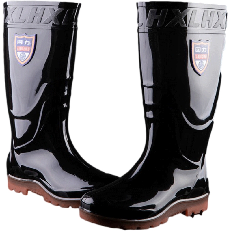 回力868高筒黑色防滑雨靴圖片2 回力868高筒黑色防滑雨靴圖片2