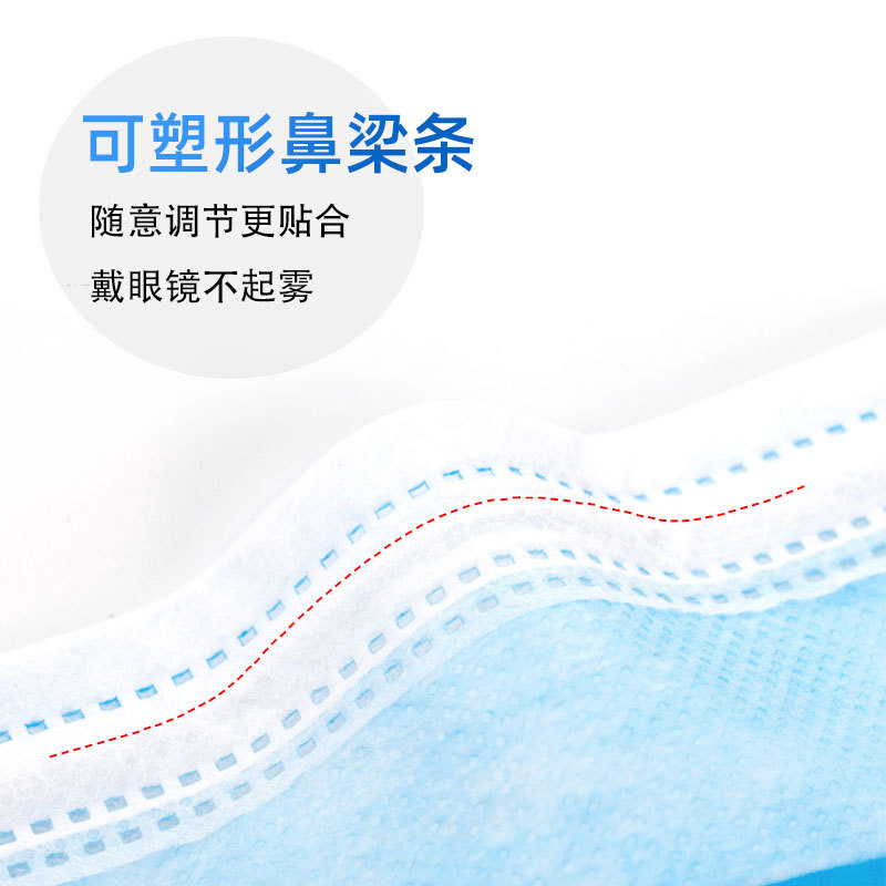 冠樺1203一次性平面耳帶式防護(hù)口罩圖片3