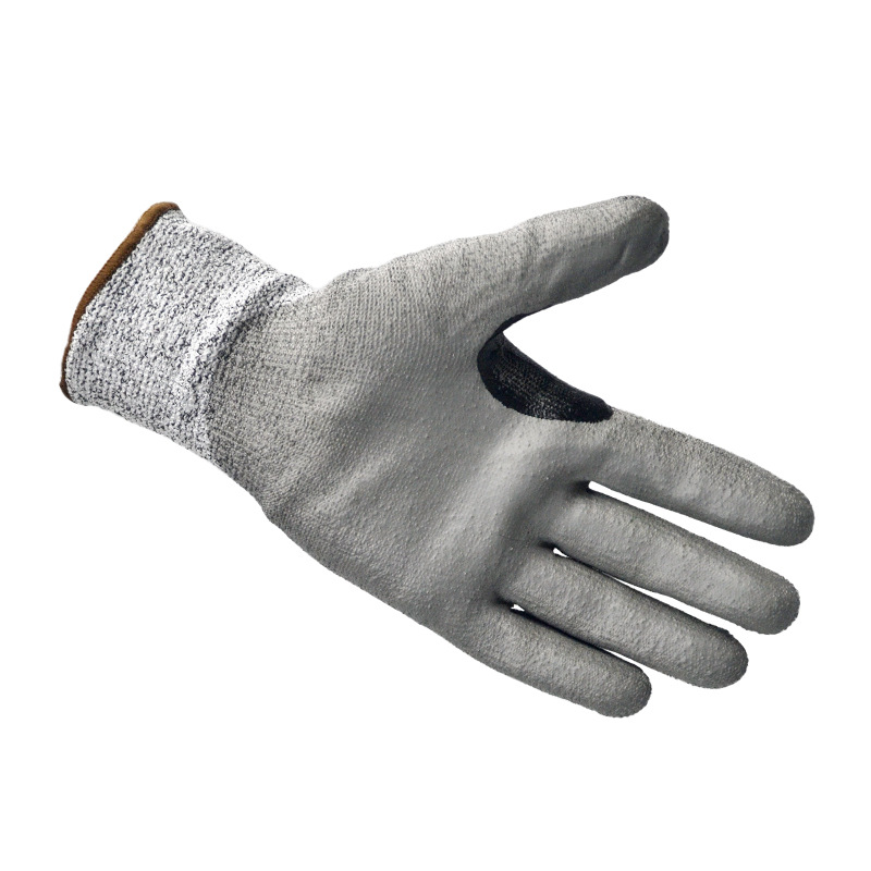 恒輝QPE352虎口加強PU涂層5級防割手套圖片1