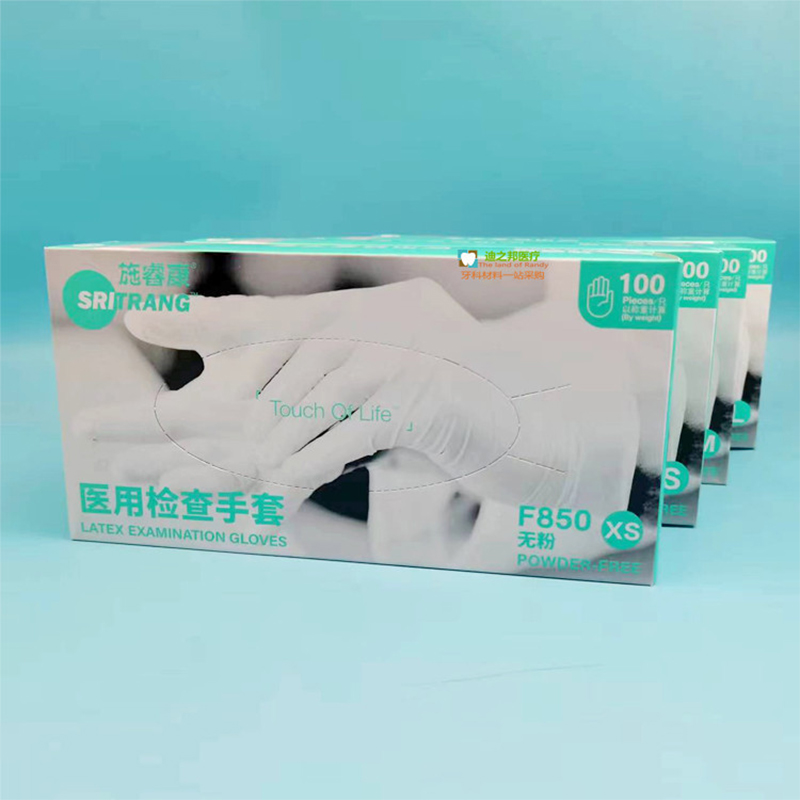施睿康F850一次性無粉非滅菌橡膠檢查手套圖片1 施睿康F850一次性無粉非滅菌橡膠檢查手套圖片1