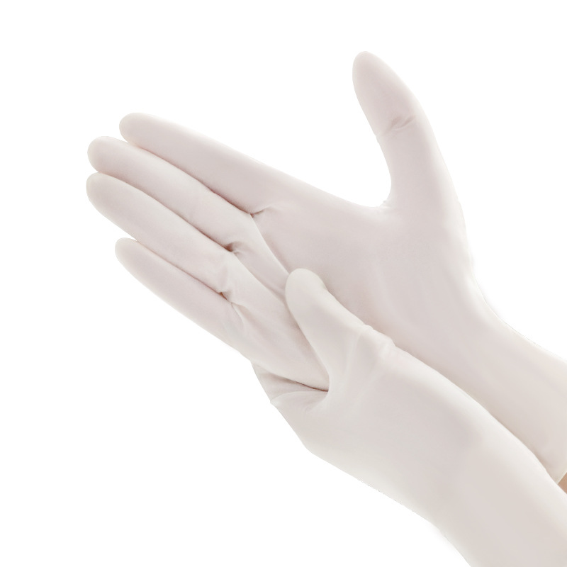 高邦604-010049彎型麻面TPU覆層無粉一次性使用滅菌橡膠外科手套圖片2