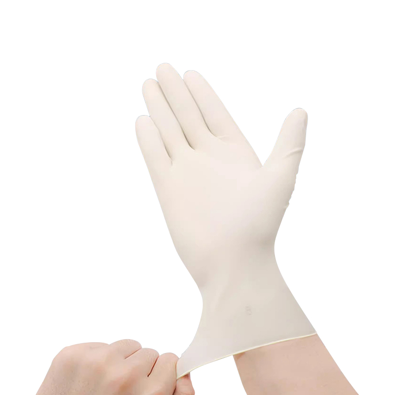 高邦604-010057無粉麻面一次性使用醫用橡膠檢查手套S碼圖片2