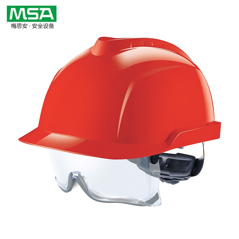 梅思安V-Gard 930內置眼罩防靜電ABS安全帽圖片2