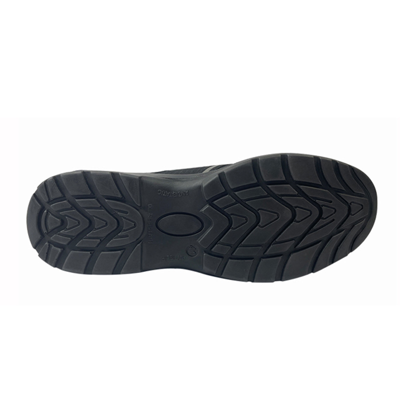 澳翔SH21023黑色防水網(wǎng)布防砸防刺穿防靜電PU底安全鞋圖片3