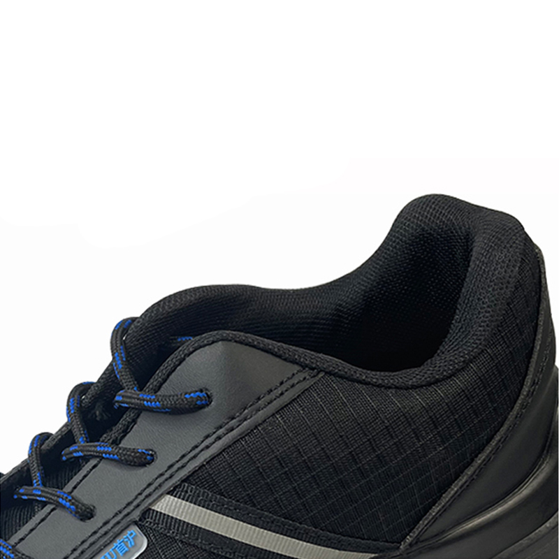 澳翔SH21023黑色防水網(wǎng)布防砸防刺穿防靜電PU底安全鞋圖片2