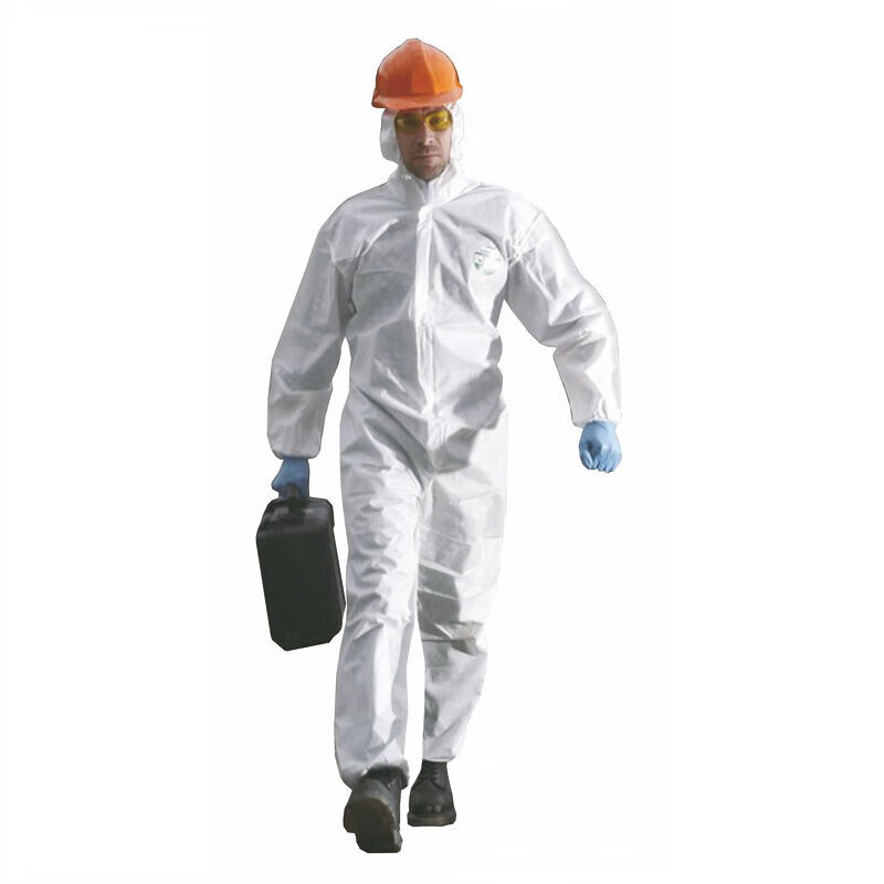雷克蘭ES428白色帶帽連體防護服圖片1 雷克蘭ES428白色帶帽連體防護服圖片1