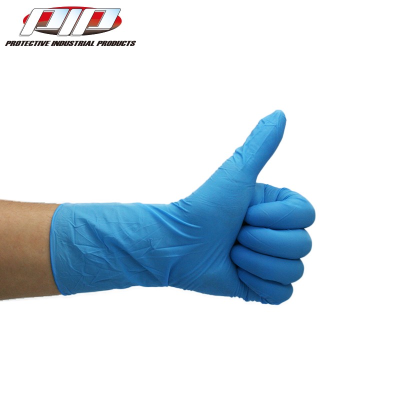 PIP 62-621PF藍色防滑耐磨一次性乳膠手套圖片2