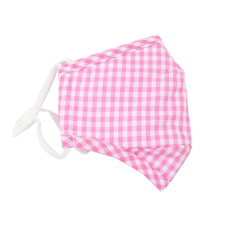 藍星紅格耳戴式兒童棉布口罩圖片1 藍星紅格耳戴式兒童棉布口罩圖片1