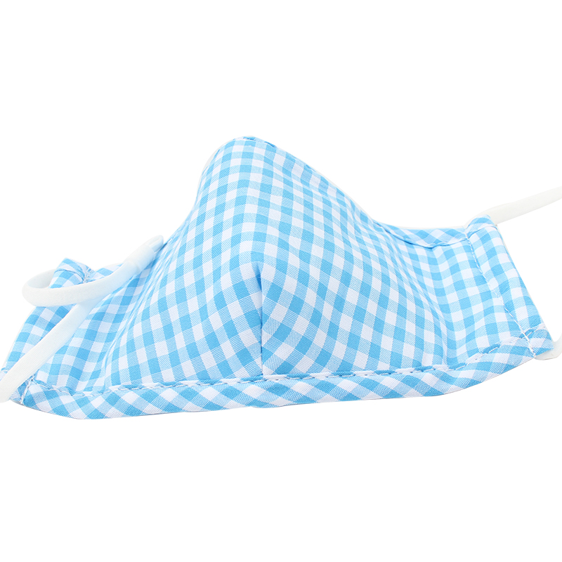 藍(lán)星藍(lán)格耳戴式兒童棉布口罩圖片3