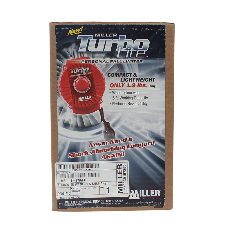 霍尼韋爾MTL-OHW1-01/6FT Turbolite防墜速差器制動(dòng)器1.8米MFL-1/6FT圖片3