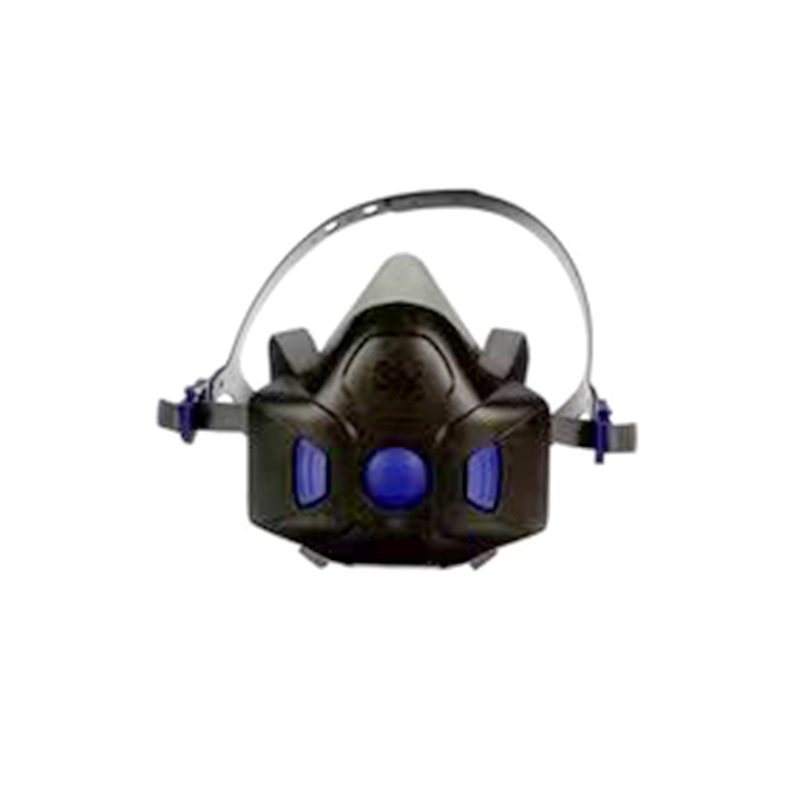 3M HF-802硅膠半面罩防毒面具中號Secure Click面罩本體圖片1