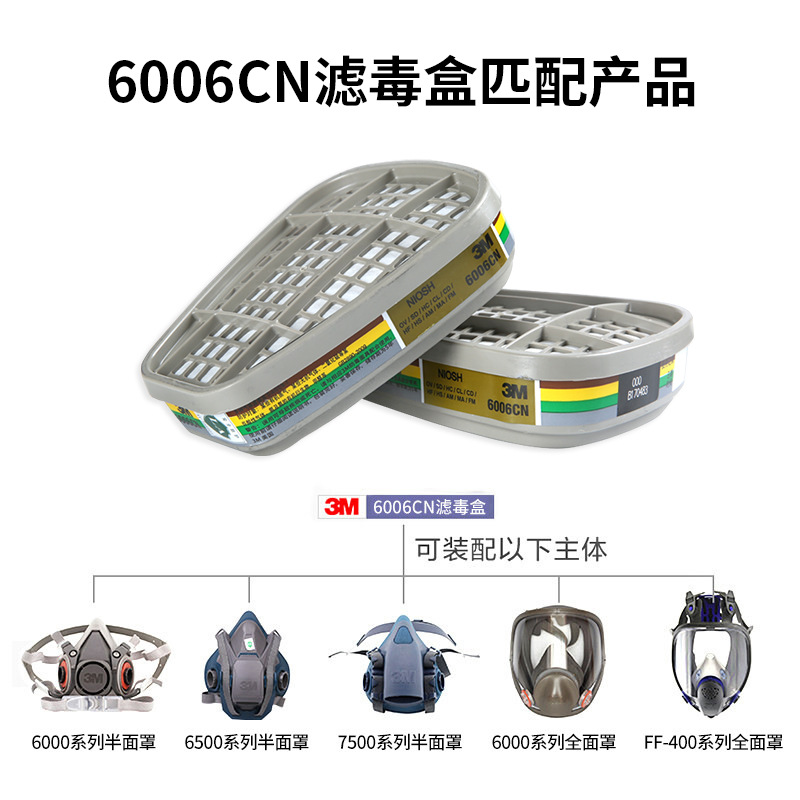 3M6006CN防綜合性有毒氣體濾毒盒圖片3 3M6006CN防綜合性有毒氣體濾毒盒圖片3