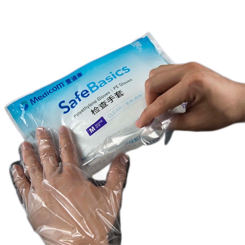 麥迪康1201B無粉PE檢查手套S圖片2 麥迪康1201B無粉PE檢查手套S圖片2