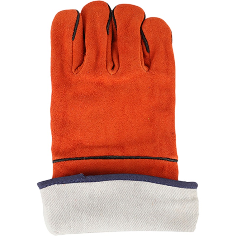 友盟AP-2103銹橙色牛二層皮電焊手套圖片4