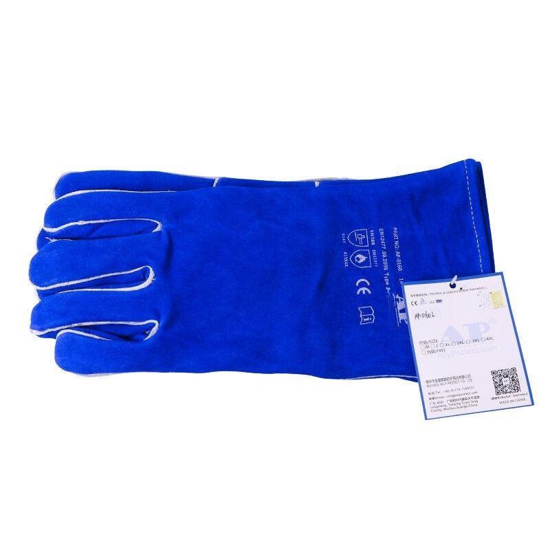 友盟AP-0160藍色牛二層皮電焊手套圖片4 友盟AP-0160藍色牛二層皮電焊手套圖片4