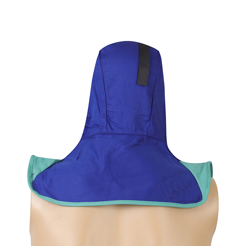 友盟AP-6670藍色阻燃布全護式焊帽圖片2