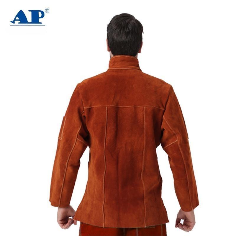 友盟AP-7130咖啡色全皮焊工服上衣圖片1 友盟AP-7130咖啡色全皮焊工服上衣圖片1