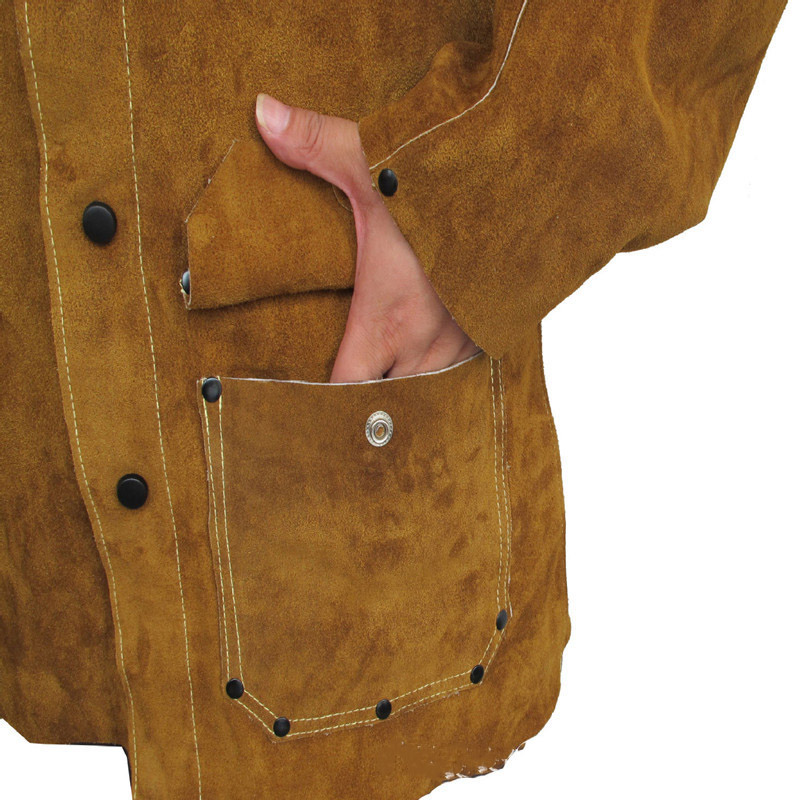 友盟AP-8130金棕色全皮焊工服上衣圖片3 友盟AP-8130金棕色全皮焊工服上衣圖片3