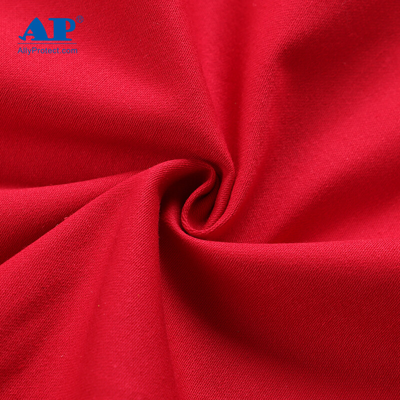 友盟AP-6850紅黑配時尚阻燃工作服上衣圖片3