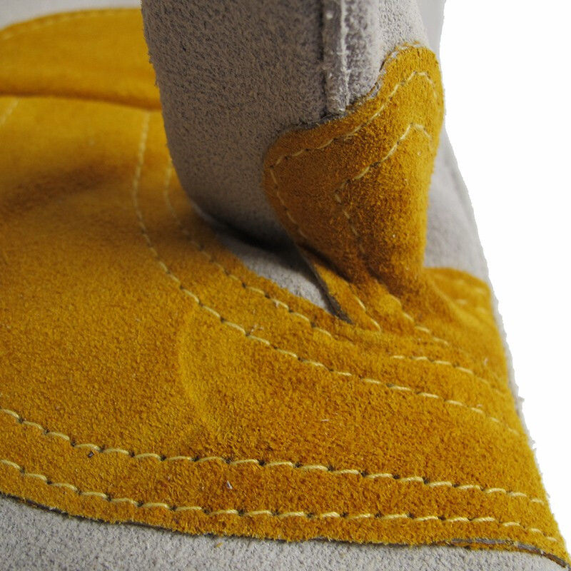 友盟AP-2201耐磨抗割牛二層皮電焊手套圖片3