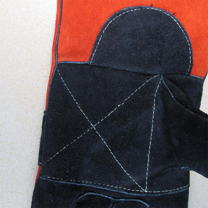 友盟AP-0505耐磨隔熱牛二層皮電焊手套圖片1