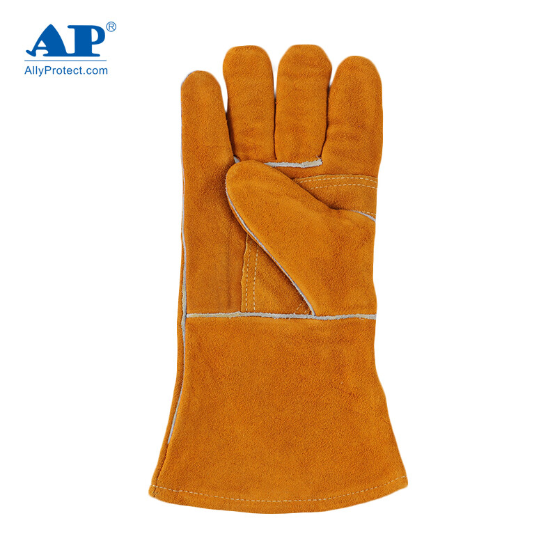 友盟AP-0909金黃色牛二層皮電焊手套圖片1 友盟AP-0909金黃色牛二層皮電焊手套圖片1