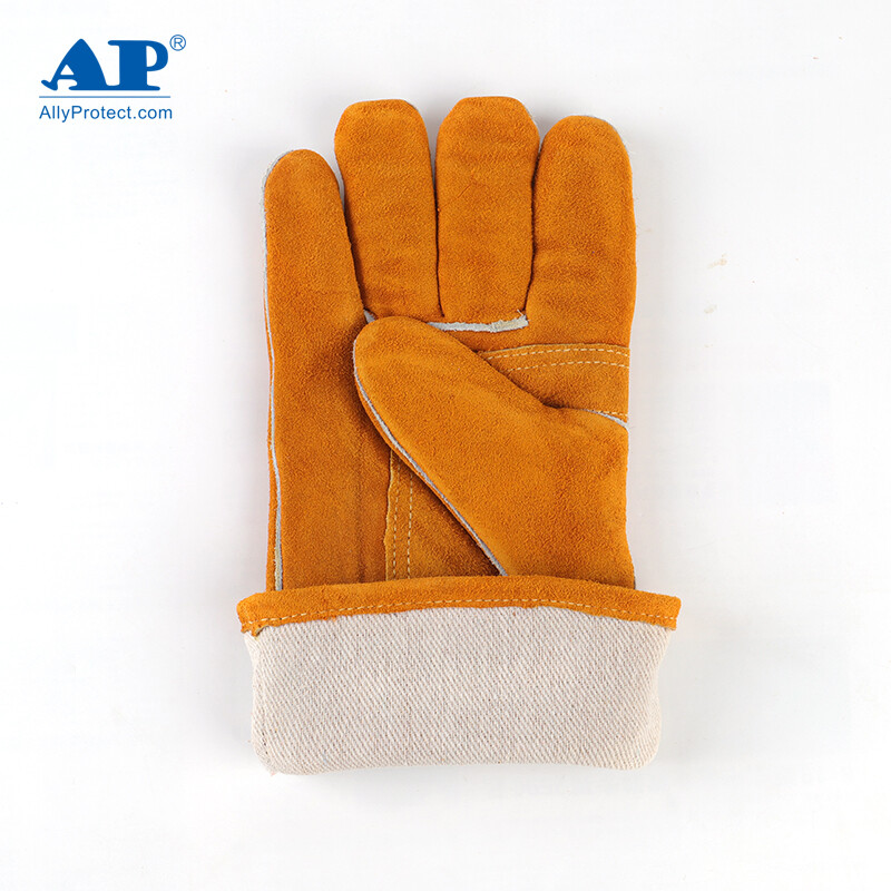 友盟AP-0909金黃色牛二層皮電焊手套圖片3 友盟AP-0909金黃色牛二層皮電焊手套圖片3