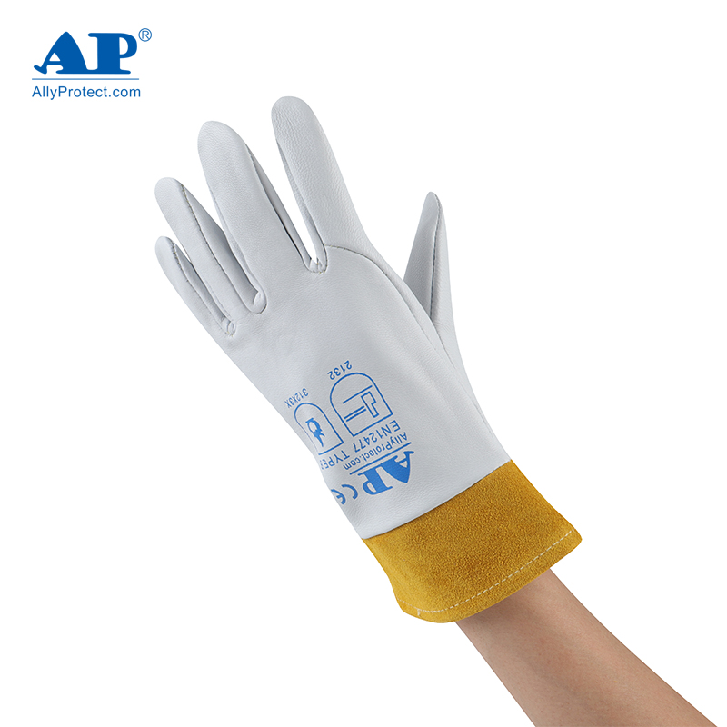 友盟AP-1088防火隔熱羊青皮電焊手套圖片3