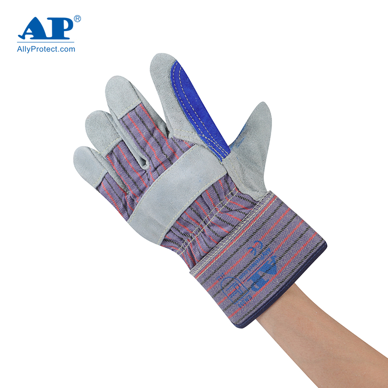 友盟AP-1525耐磨牛二層皮勞保手套圖片2 友盟AP-1525耐磨牛二層皮勞保手套圖片2