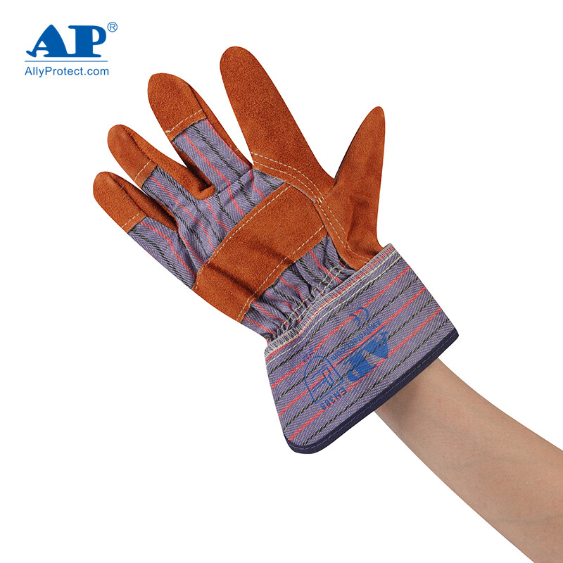 友盟AP-2206咖啡色牛二層皮勞保手套圖片3 友盟AP-2206咖啡色牛二層皮勞保手套圖片3