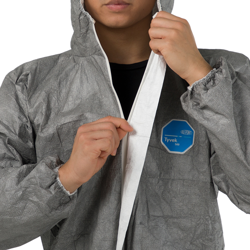 杜邦Tyvek500 New Workman Plus防護(hù)服灰色帶帽連體D級防護(hù)服圖片4 杜邦Tyvek500 New Workman Plus防護(hù)服灰色帶帽連體D級防護(hù)服圖片4