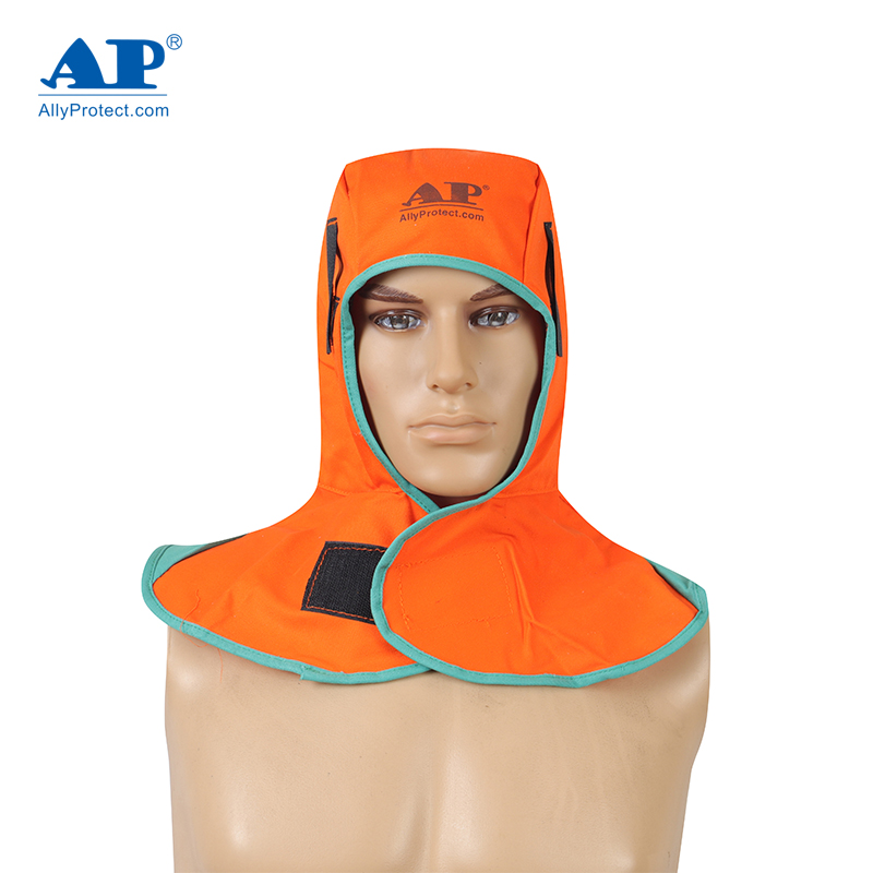友盟AP-6671橙紅色阻燃布全護式焊帽圖片4 友盟AP-6671橙紅色阻燃布全護式焊帽圖片4