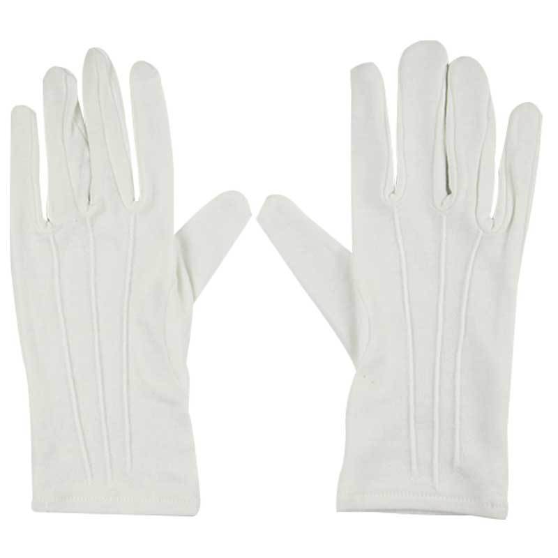 漢盾HD-GP5507滌綸背三筋白色禮儀勞保手套圖片3