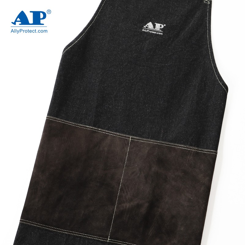 友盟AP-6106阻燃牛仔布圍裙圖片3