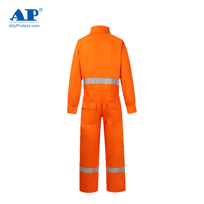 友盟AP-8301橙紅色連體防火阻燃工作服圖片2 友盟AP-8301橙紅色連體防火阻燃工作服圖片2