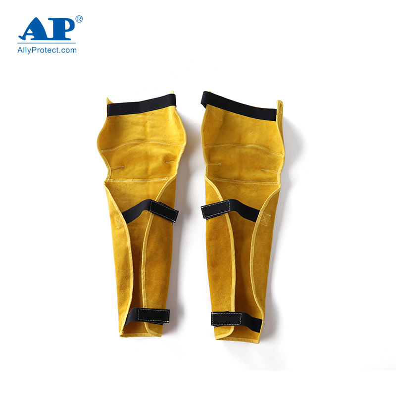 友盟AP-004金黃色牛二層皮護(hù)腿圖片1