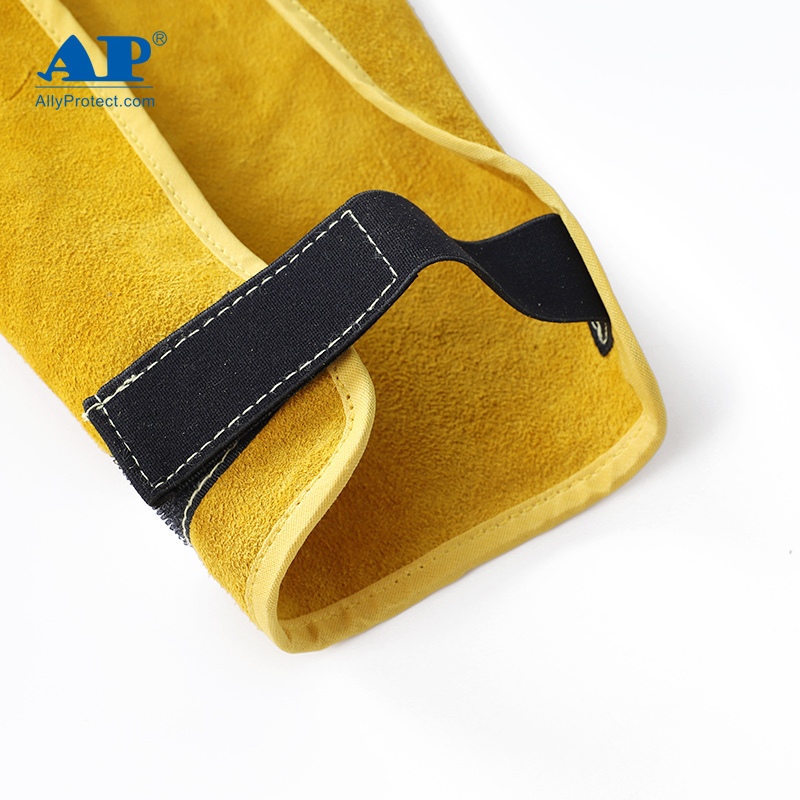 友盟AP-004金黃色牛二層皮護(hù)腿圖片3