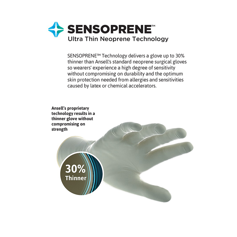 安思爾GAMMEX 340007055氯丁橡膠外科手套圖片3