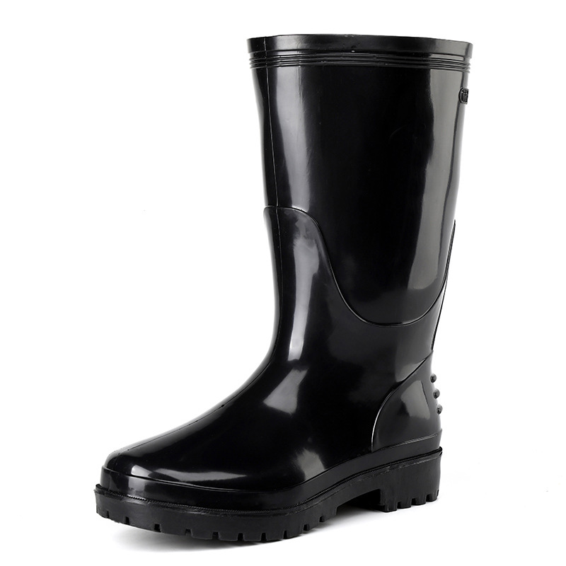 定和DH7106黑色勞保長筒雨靴PVC高筒加厚防滑防水靴圖片2 定和DH7106黑色勞保長筒雨靴PVC高筒加厚防滑防水靴圖片2