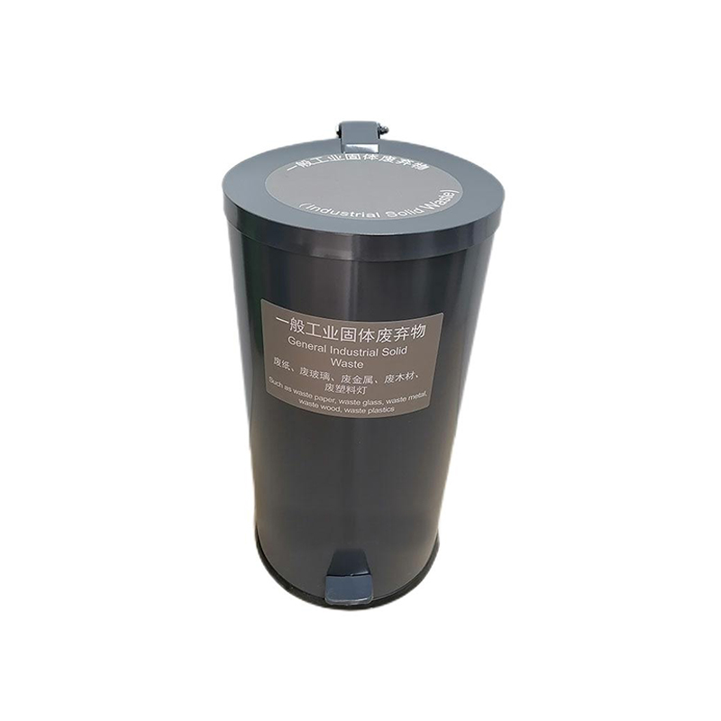 304不銹鋼垃圾桶帶內膽腳踏式化學品廢棄物金屬桶圖片2