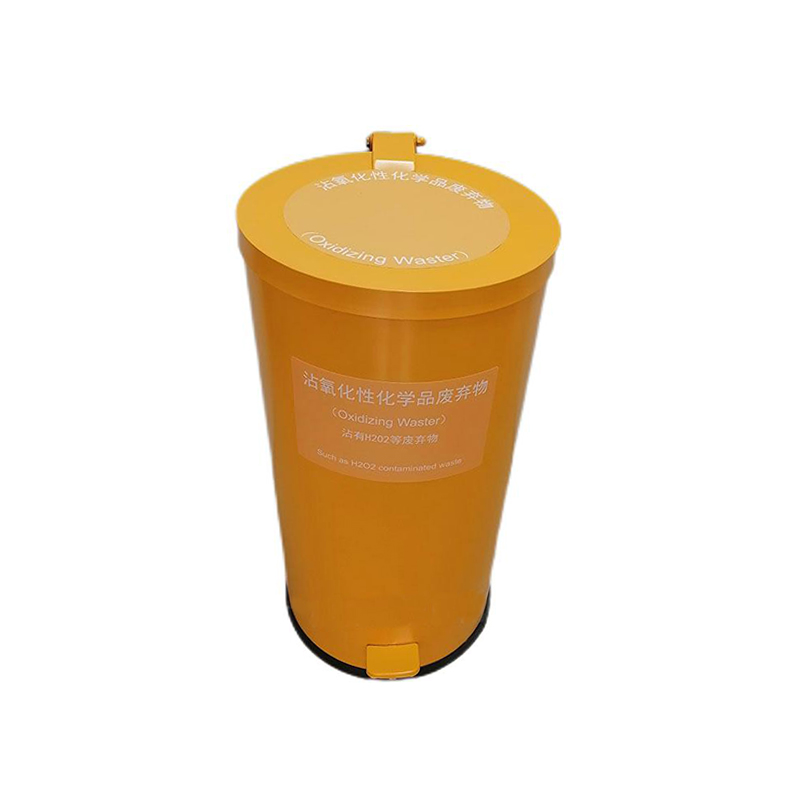 304不銹鋼垃圾桶帶內膽腳踏式化學品廢棄物金屬桶圖片4