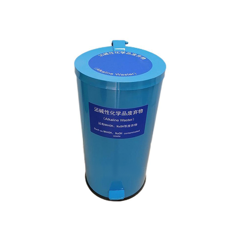 304不銹鋼垃圾桶帶內膽腳踏式化學品廢棄物金屬桶圖片5