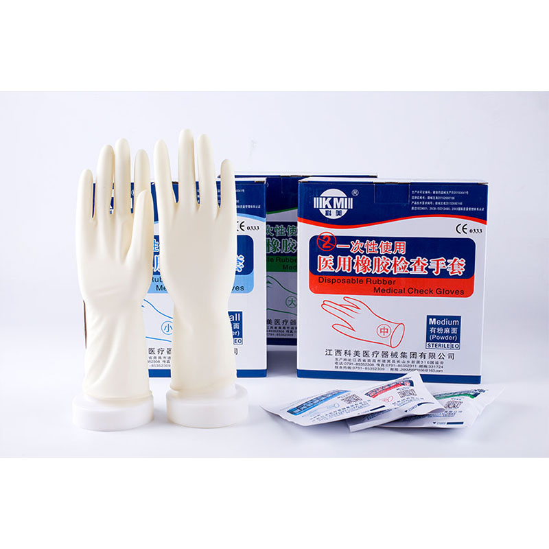 科美一次性使用醫用橡膠檢查手套有粉麻面圖片2 科美一次性使用醫用橡膠檢查手套有粉麻面圖片2