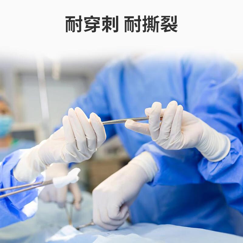 醫博康Classic NBR WT35白色一次性丁腈檢查手套圖片4