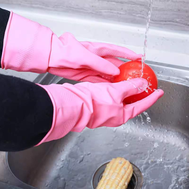 雪蓮101425家用天然橡膠絨里卷邊袖口魚(yú)鱗紋手套圖片1 雪蓮101425家用天然橡膠絨里卷邊袖口魚(yú)鱗紋手套圖片1