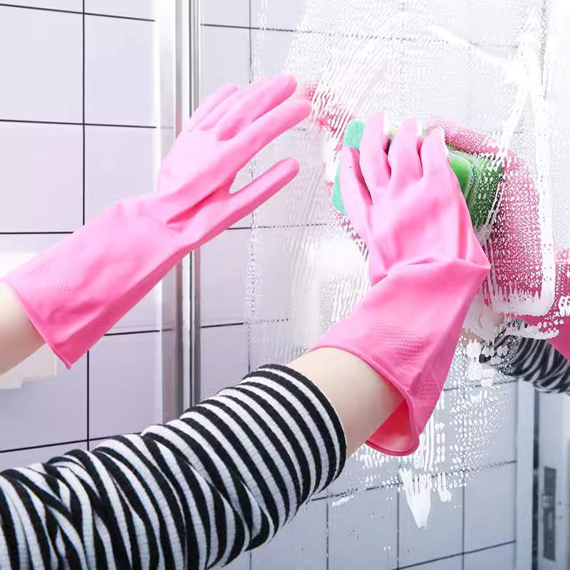 雪蓮101425家用天然橡膠絨里卷邊袖口魚(yú)鱗紋手套圖片2 雪蓮101425家用天然橡膠絨里卷邊袖口魚(yú)鱗紋手套圖片2