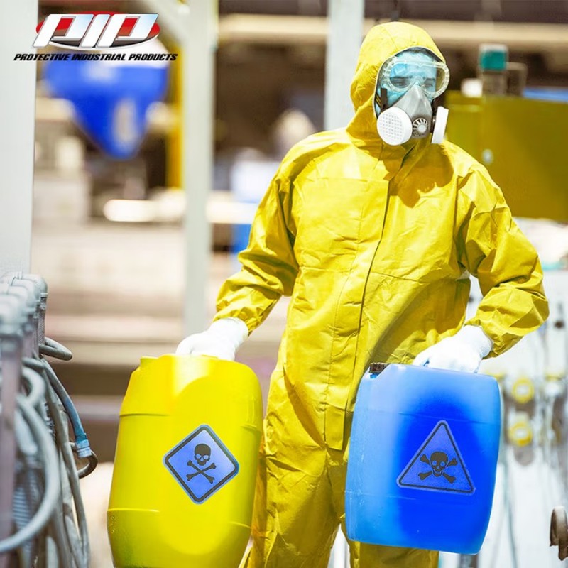 PIP 3678BT膠條款化學防護服圖片1